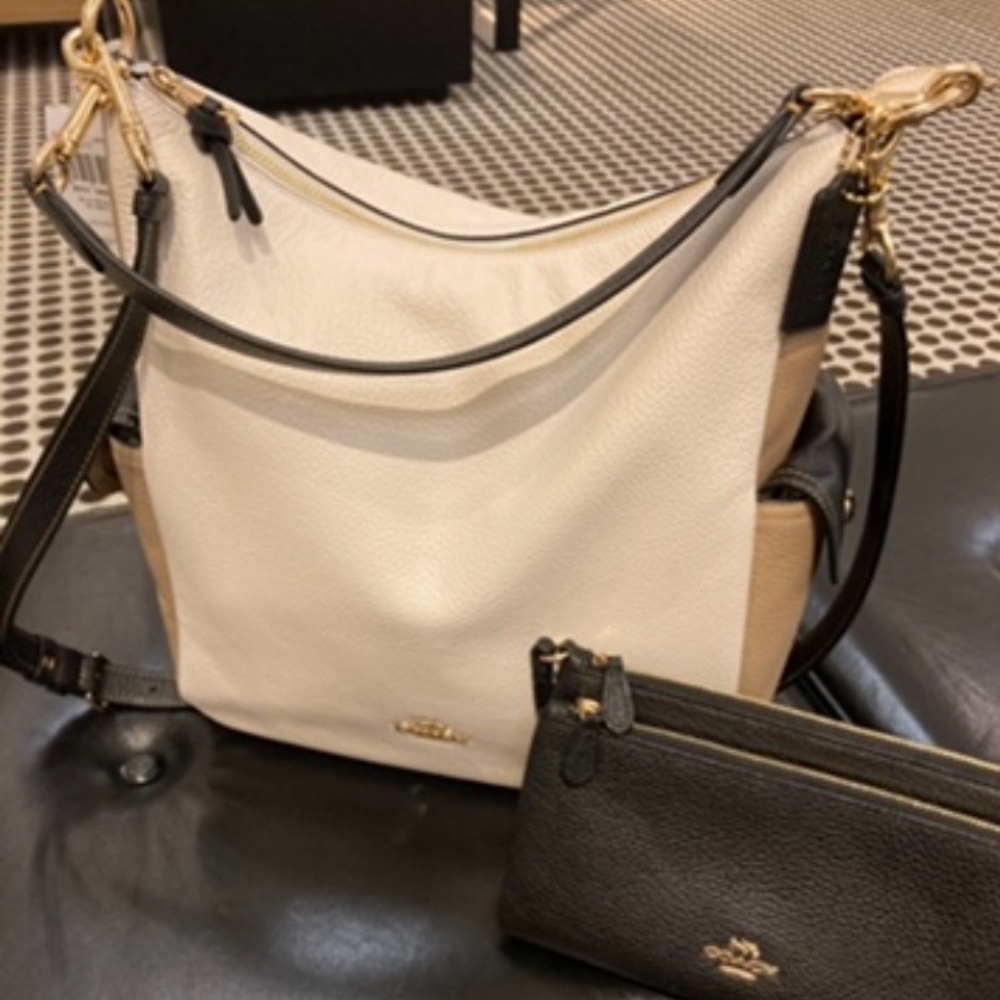 COACH COLOR-BLOCK SHOULDER BAG OR CROSSBODY